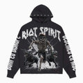 Sudadera de felpa corta con capucha Riot Spirit para hombre