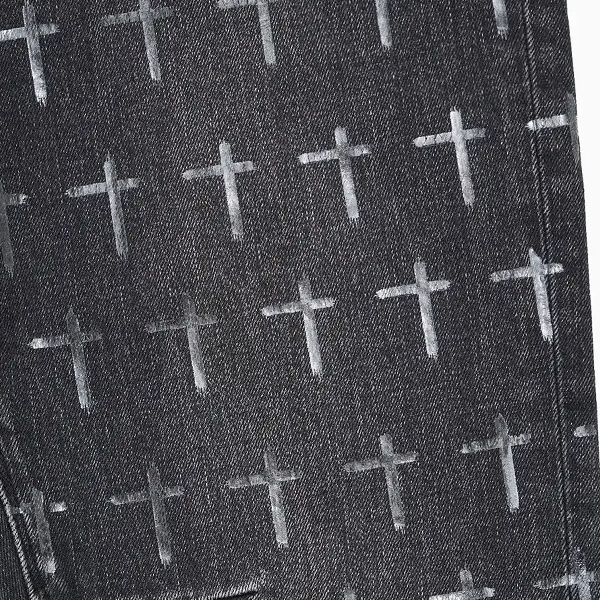 Men's Bryant Noir Coated Grey Denim Jean Pant