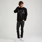 Sweat-shirt homme Charles avec logo craquelé