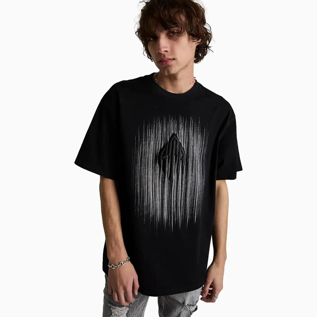 T-shirt ras du cou Colin monogramme gravé pour homme