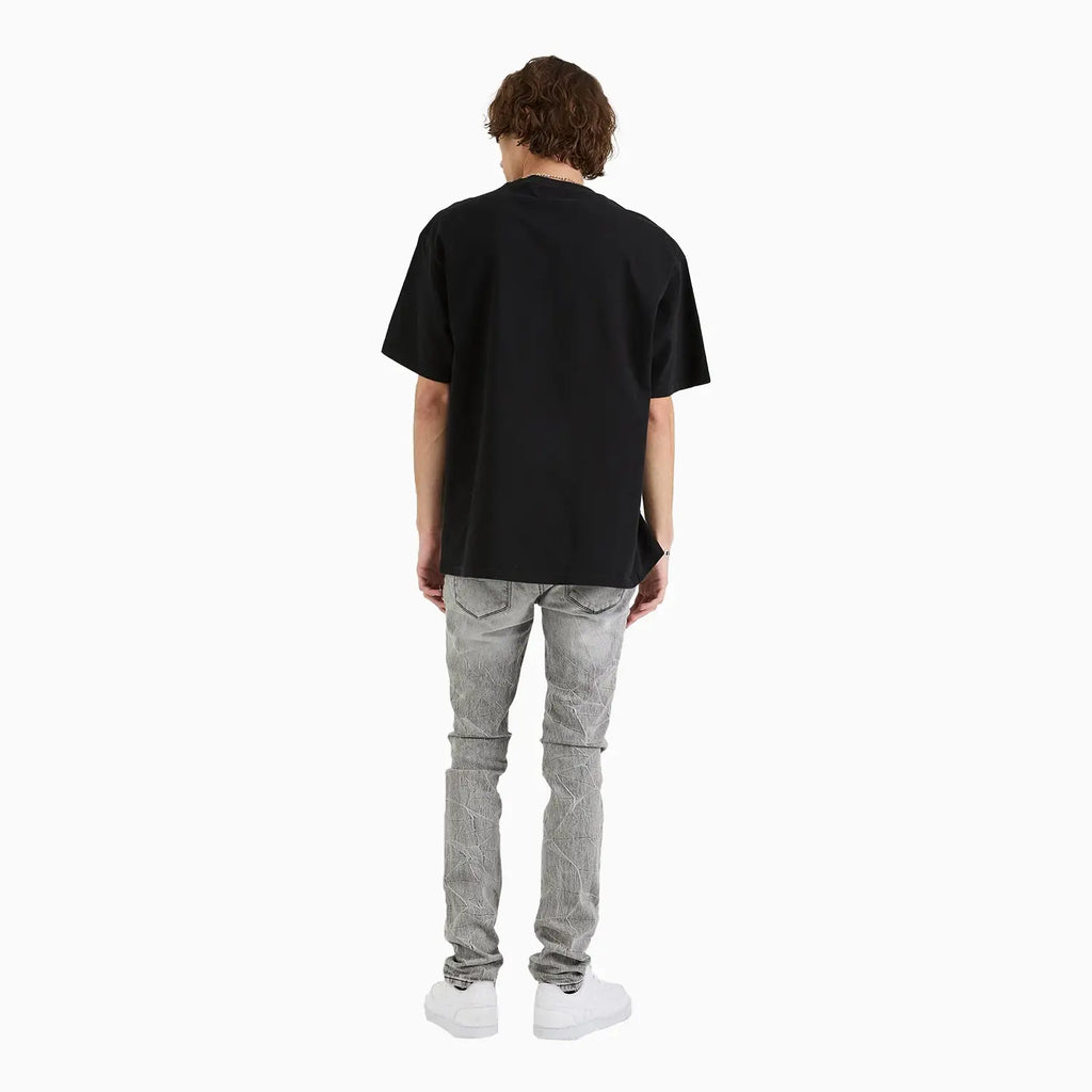 T-shirt ras du cou Colin monogramme gravé pour homme
