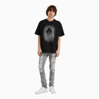 T-shirt ras du cou Colin monogramme gravé pour homme