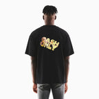 Camiseta oversize Colin negra para hombre Pago solo en efectivo