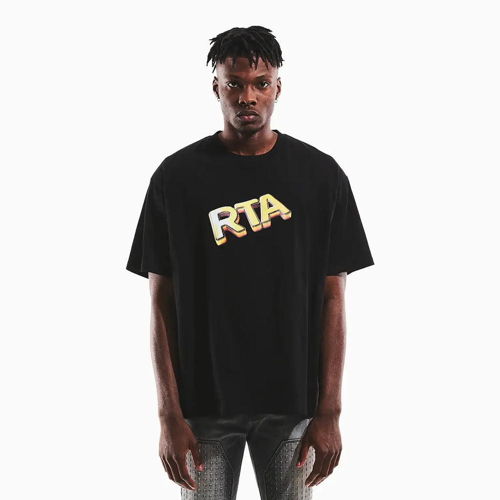 Camiseta oversize Colin negra para hombre Pago solo en efectivo