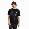 T-shirt homme Liam noir à logo craquelé