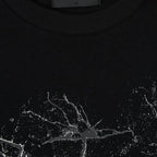 T-shirt homme Liam noir à logo craquelé