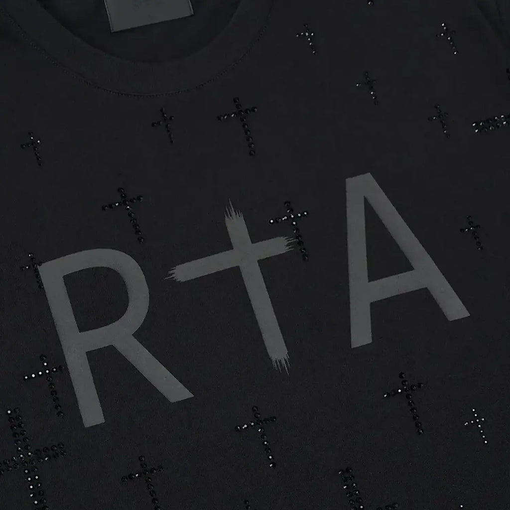 T-shirt Liam noir en cristal RTA pour homme