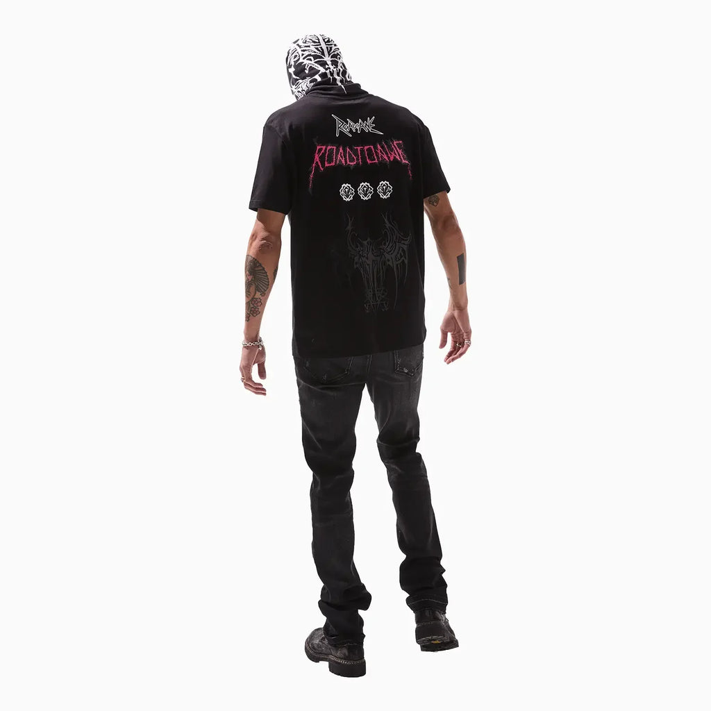 Camiseta de hombre Liam Black Cyber Metal