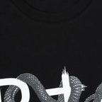 T-shirt Liam homme à logo serpent noir
