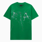 T-shirt homme Liam vert à logo craquelé