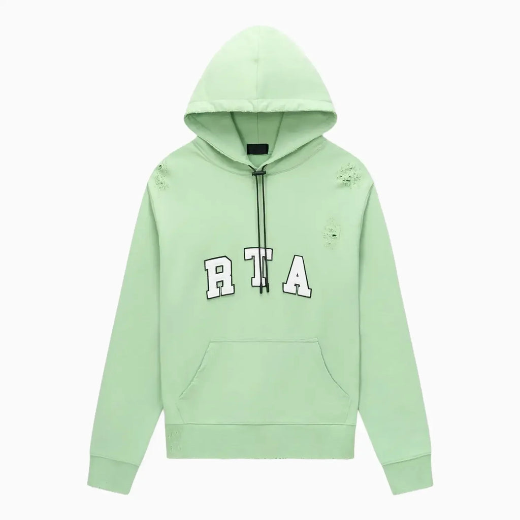 Sweat à capuche universitaire vert Markus pour homme