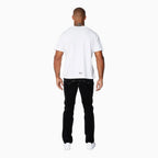 T-shirt à manches courtes noir avec logo pour homme