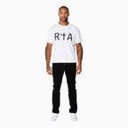 T-shirt à manches courtes noir avec logo pour homme