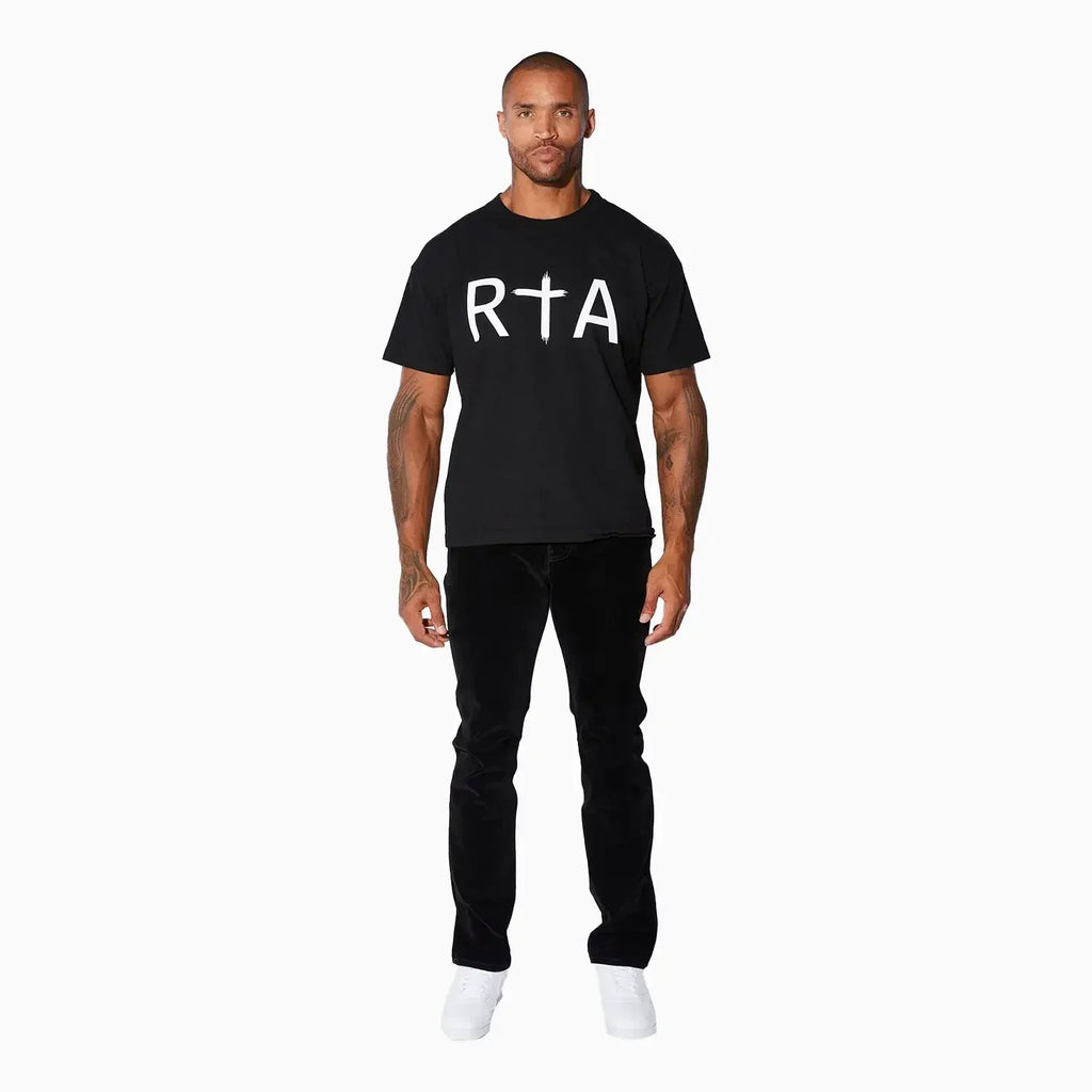 Playera Blanca de Manga Corta con Logotipo para Hombre