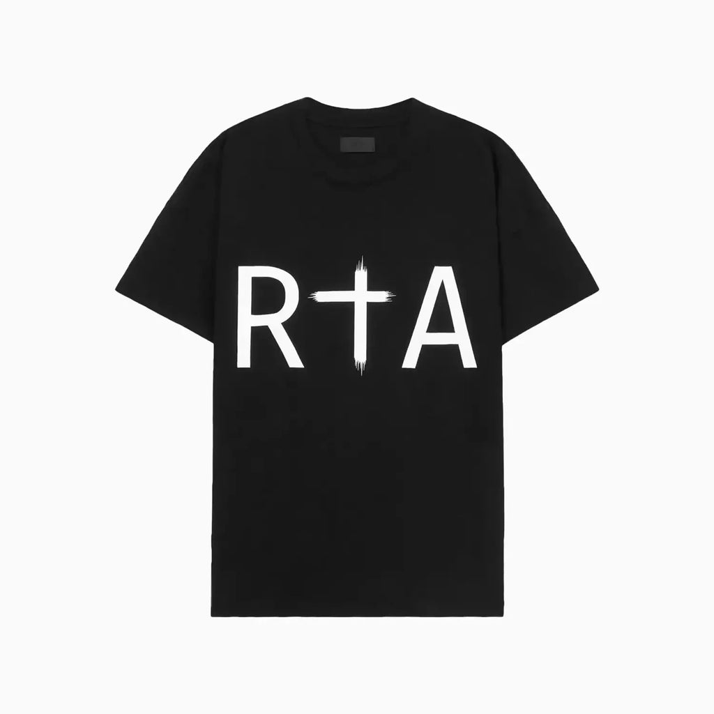Playera Blanca de Manga Corta con Logotipo para Hombre