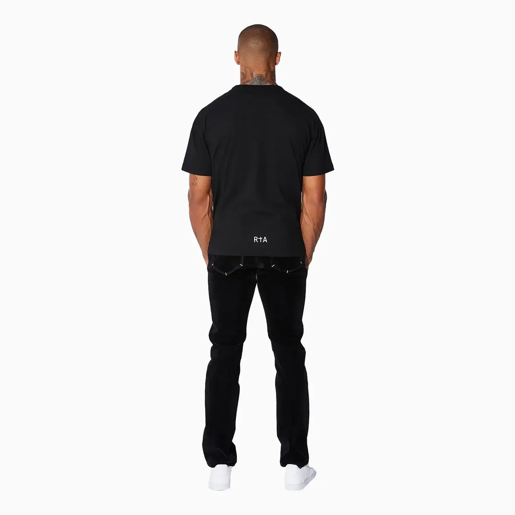 Playera Blanca de Manga Corta con Logotipo para Hombre