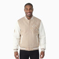 Chaqueta universitaria clásica de lana para hombre