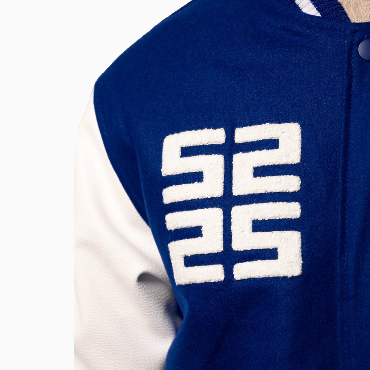 Chaqueta universitaria de lana Wings para hombre