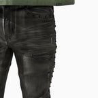 Pantalón de mezclilla para hombre con armadura