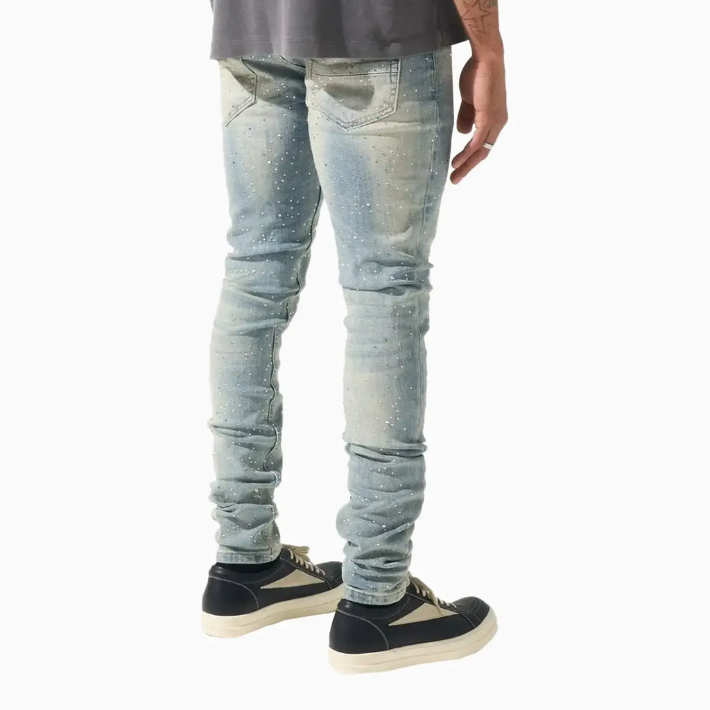 Pantalón vaquero ajustado de franquicia para hombre