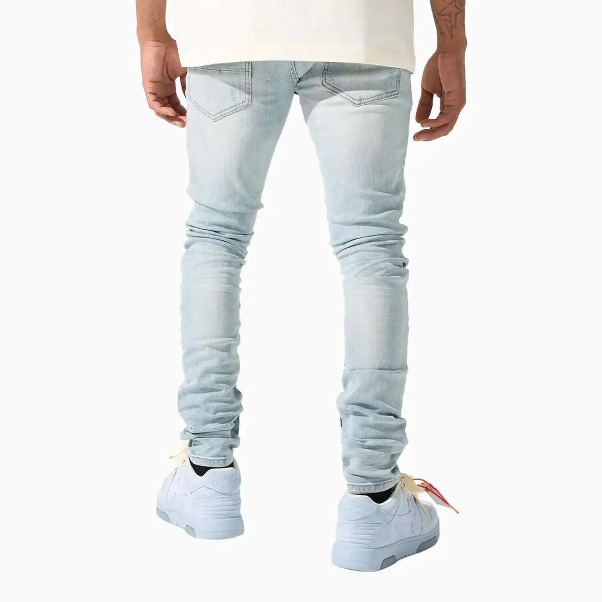 Men's Ice Skinny Denim Jeans Pant