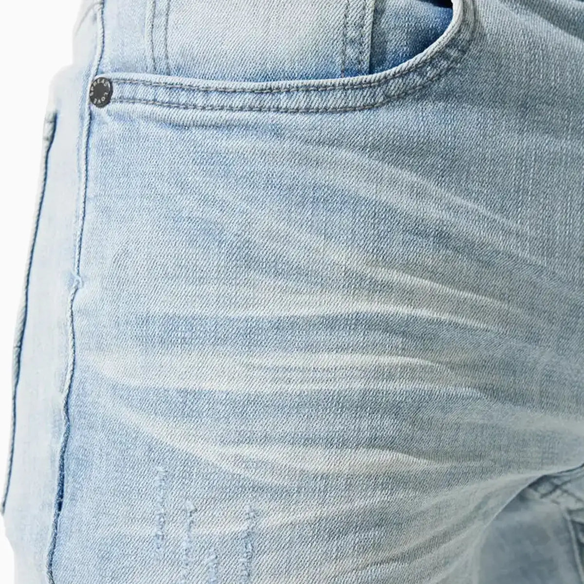 Men's Ice Skinny Denim Jeans Pant