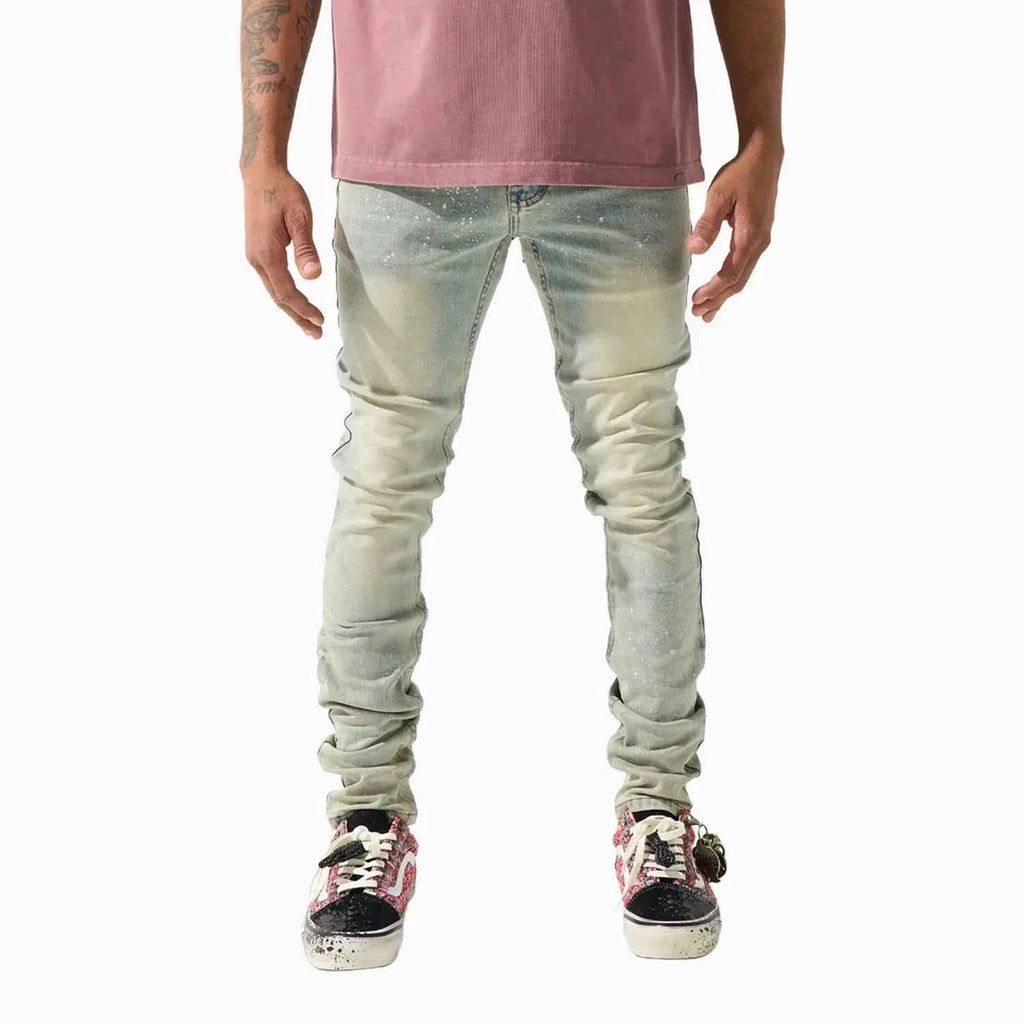 Jean en denim perlé pour homme