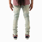 Jean en denim perlé pour homme