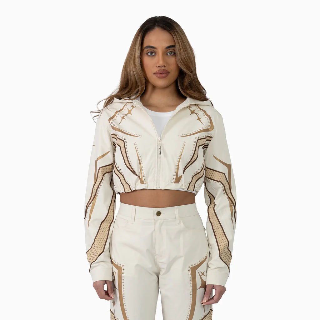 Ensemble de survêtement court avoine pour femme