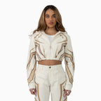 Ensemble de survêtement court avoine pour femme