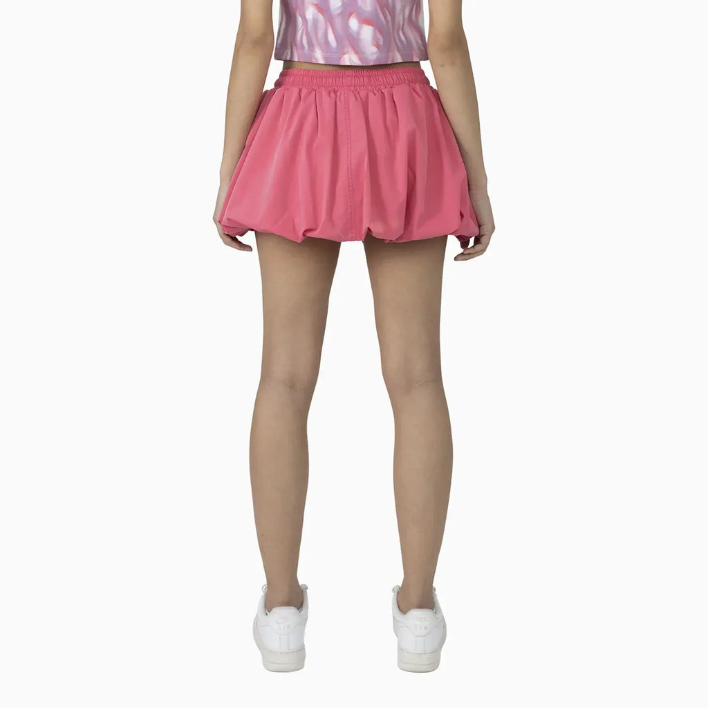 Women's Fitted Rhinestone Cropped T-Shirt and Skirt Outfit