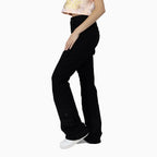 Women's Graphic Print Crop Top and Flared Cargo Pant Outfit
