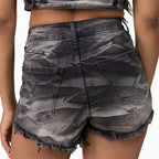 Conjunto de mezclilla Trucker gráfico para mujer