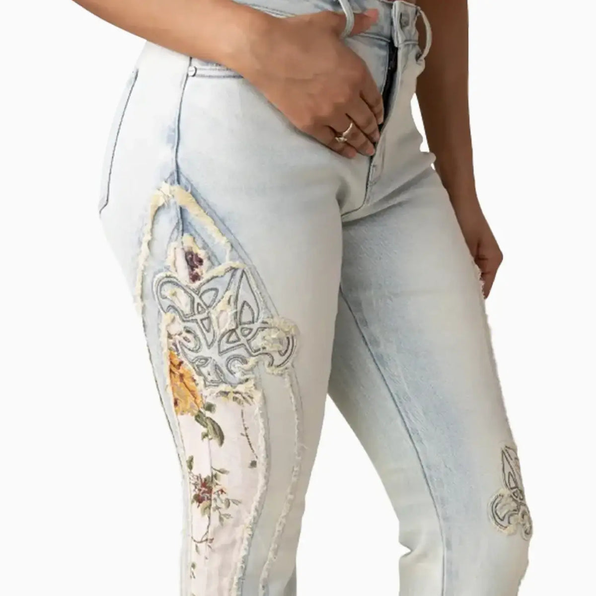 Ensemble crop top graphique taille haute pour femme