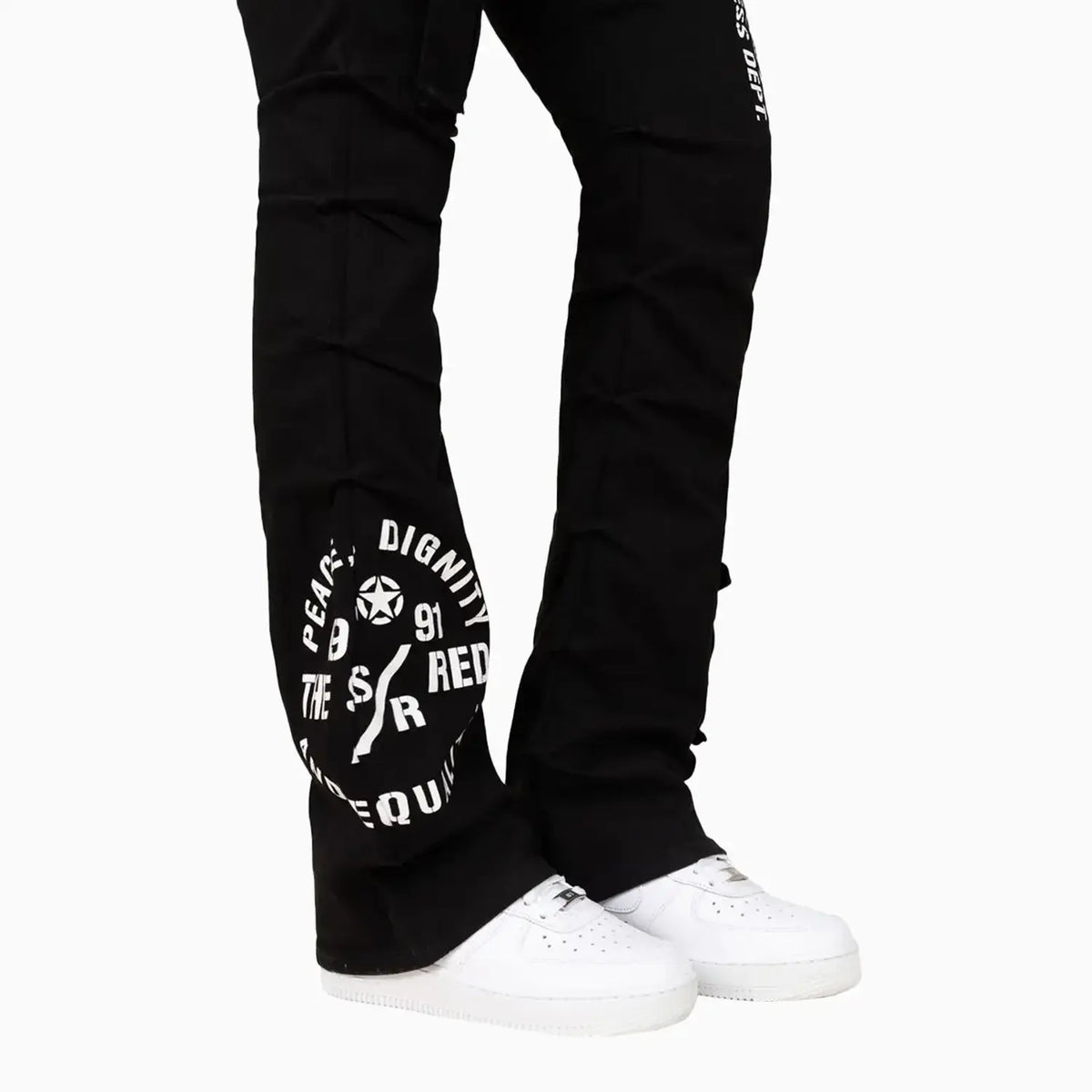 Pantalon imprimé taille haute pour femme