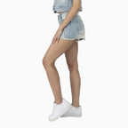 Women's Rhinestone Detail T-Shirt and Shorts Outfit