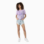 Women's Rhinestone Detail T-Shirt and Shorts Outfit