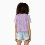 Women's Rhinestone Detail T-Shirt and Shorts Outfit