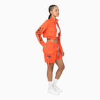 Ensemble utilitaire en nylon imprimé pour femme