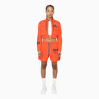 Ensemble utilitaire en nylon imprimé pour femme