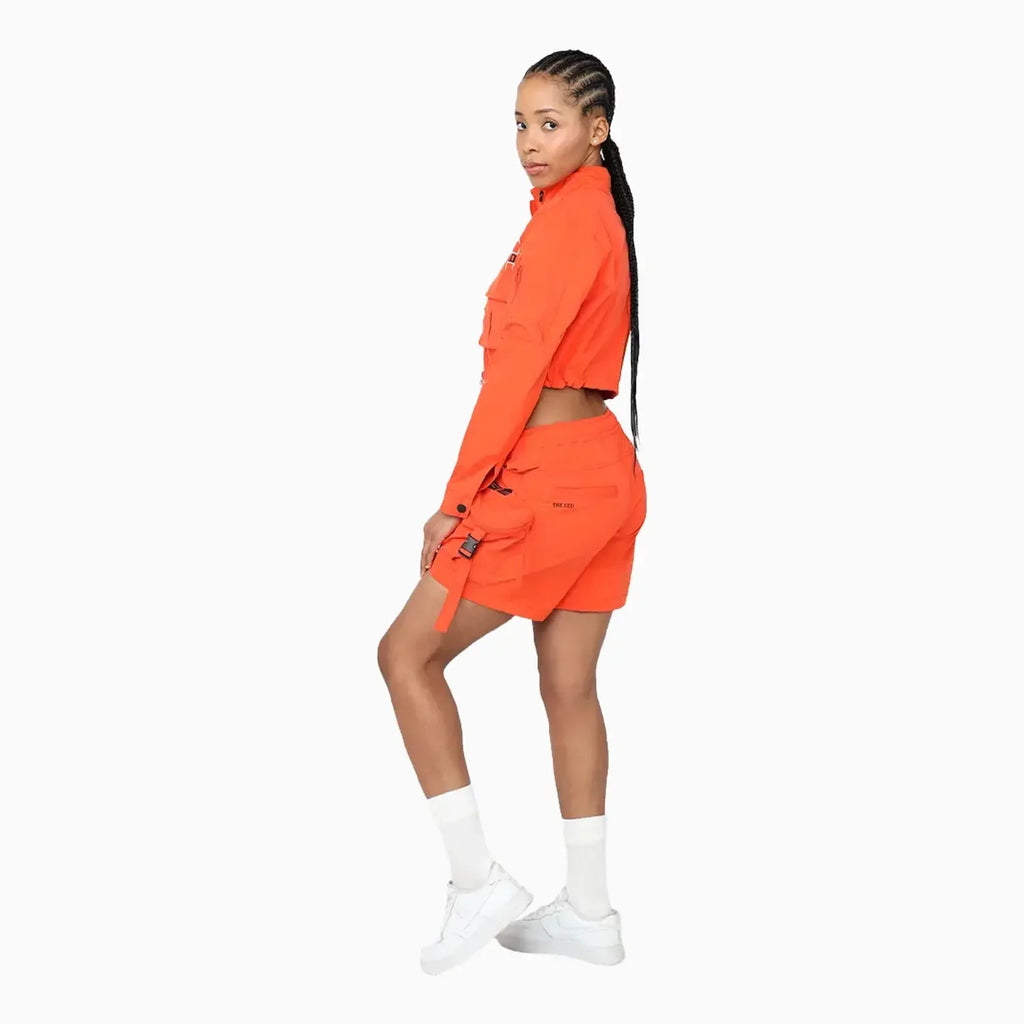 Ensemble utilitaire en nylon imprimé pour femme