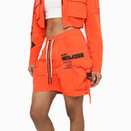 Ensemble utilitaire en nylon imprimé pour femme