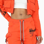 Ensemble utilitaire en nylon imprimé pour femme