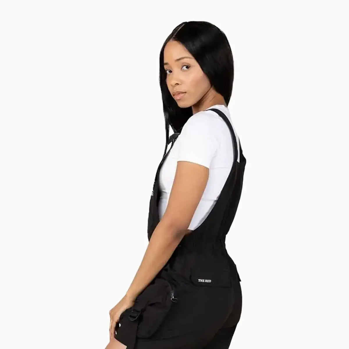 Combinaison-short coupe-vent utilitaire pour femme