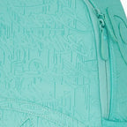Aqua Embossed Graffiti Backpack