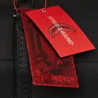 Black Puffer Check Duffle