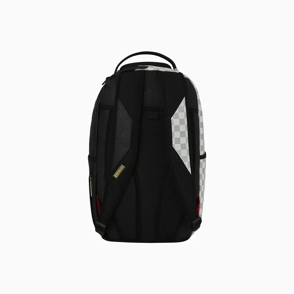 Cream Check Side Drip Backpack