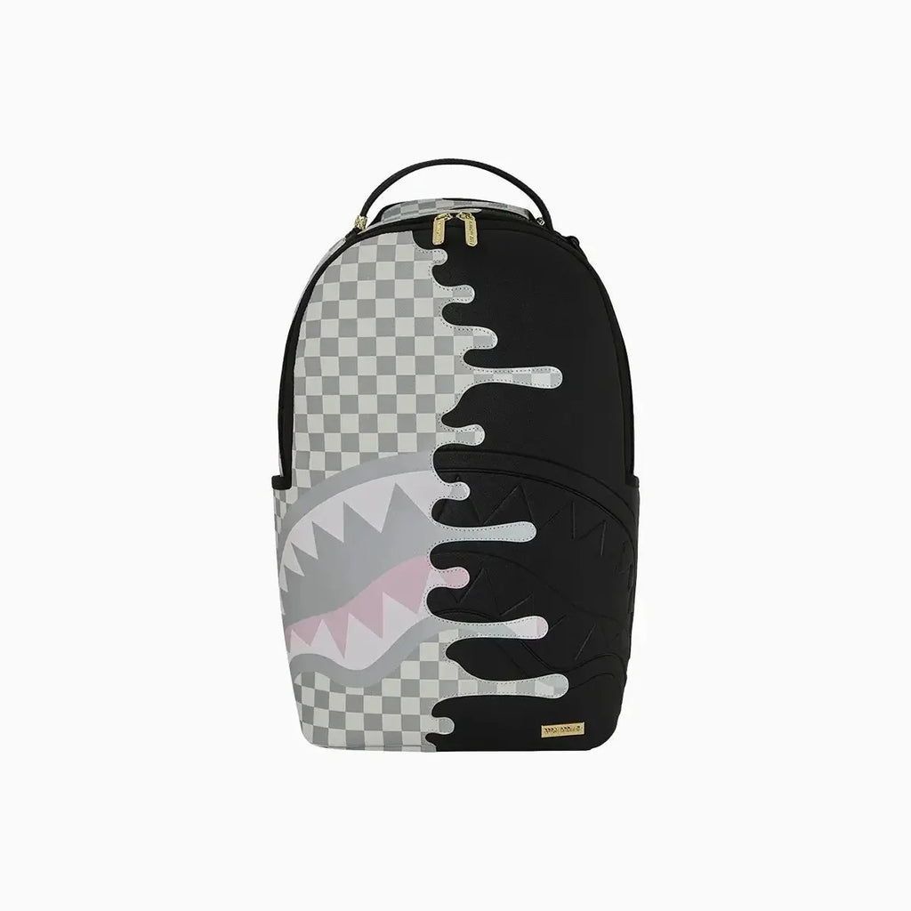 Cream Check Side Drip Backpack