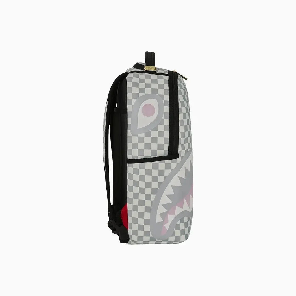 Cream Check Side Drip Backpack