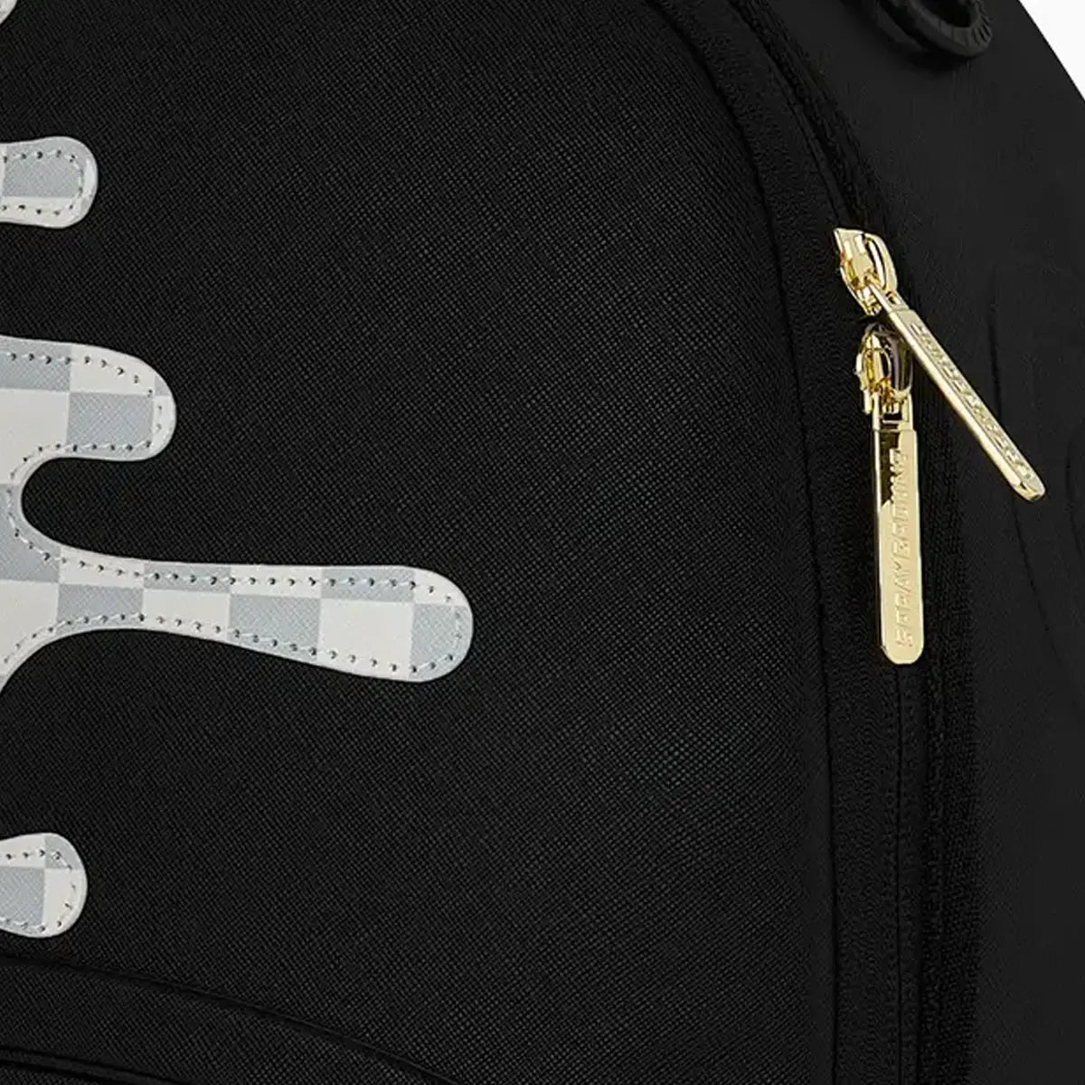 Cream Check Side Drip Backpack